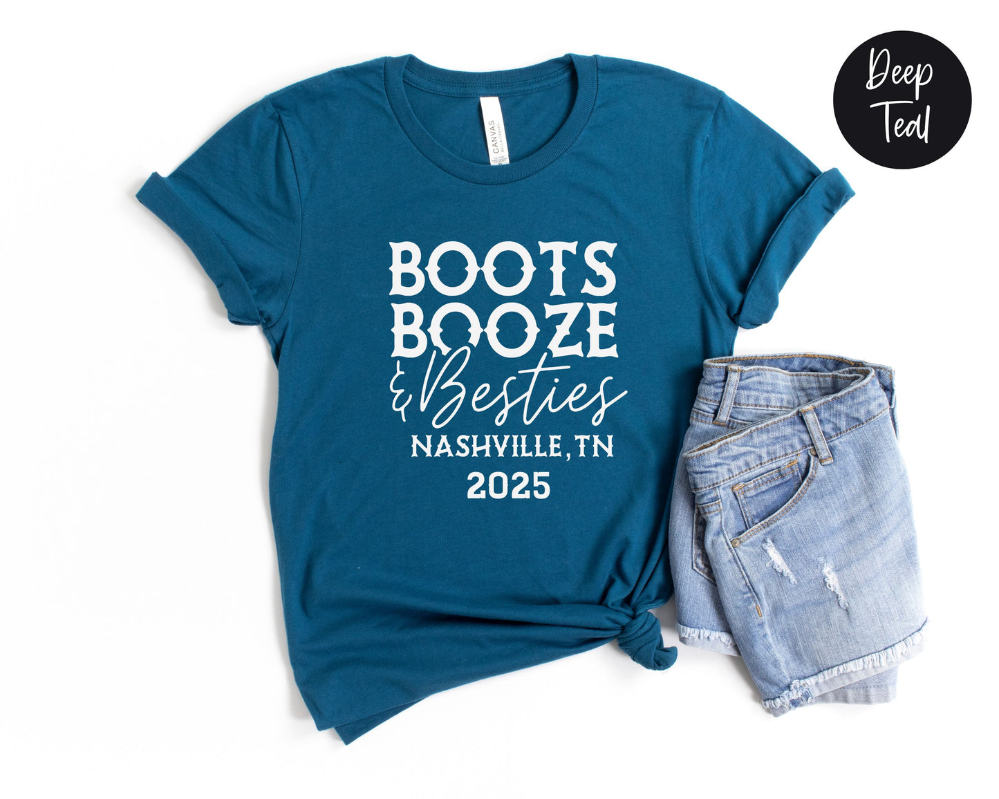 Boots Booze & Besties Nashville Trip 2025 Shirt