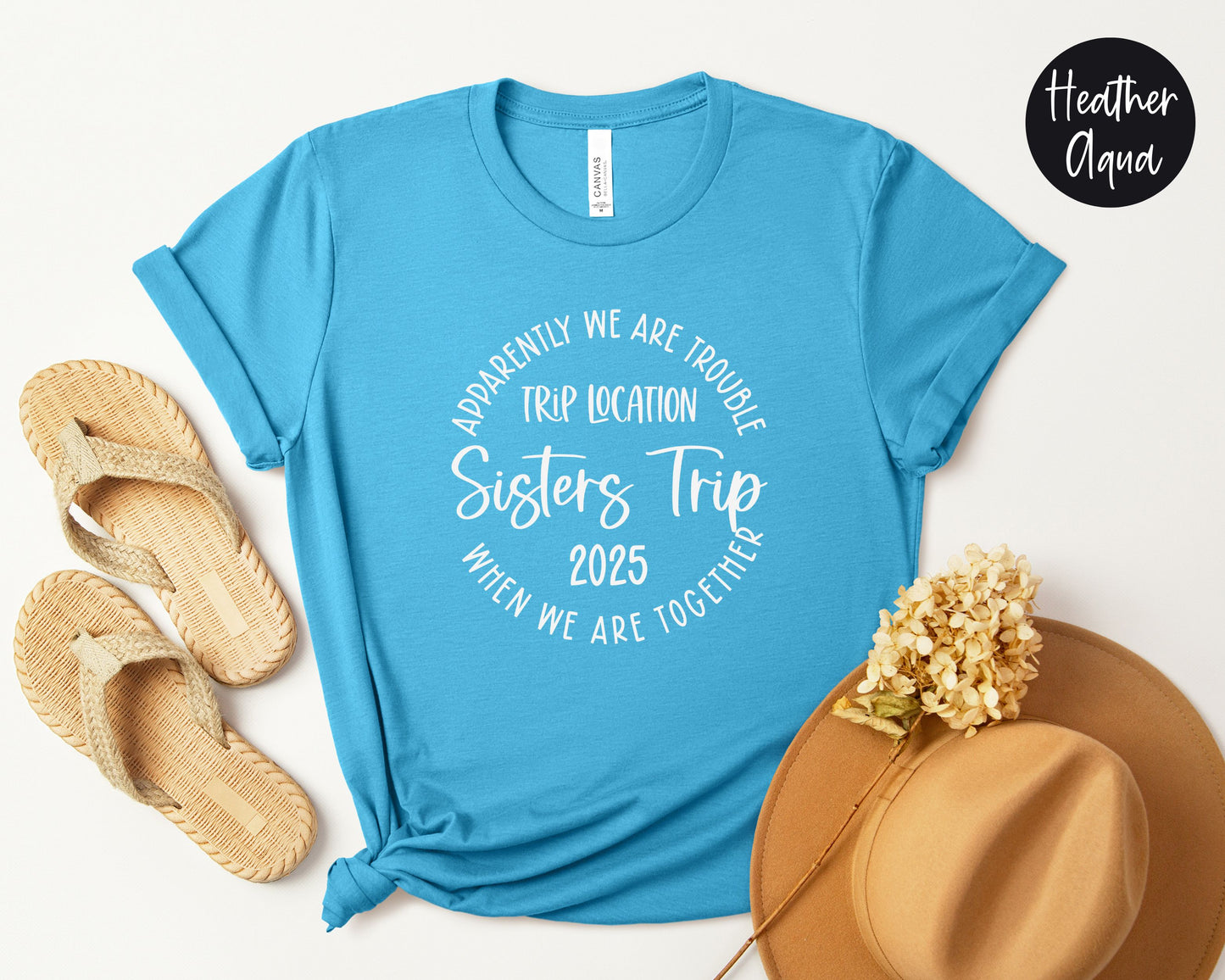 Apparently We Are Trouble When We Are Together Destination Sisters Trip 2025 Shirt