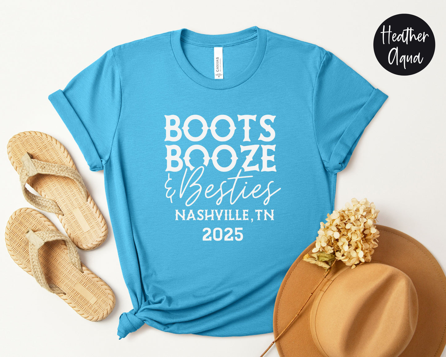 Boots Booze & Besties Nashville Trip 2025 Shirt