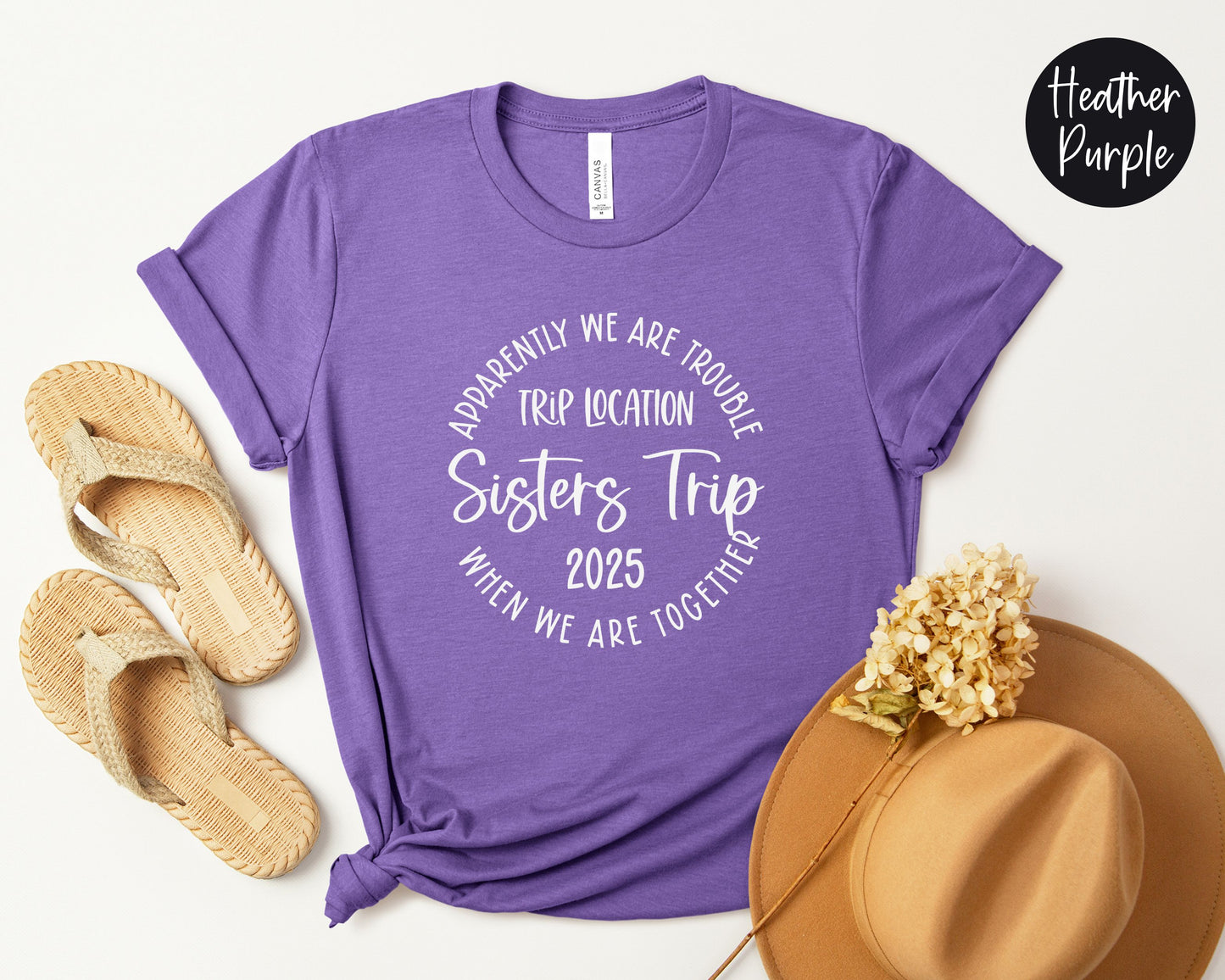 Apparently We Are Trouble When We Are Together Destination Sisters Trip 2025 Shirt