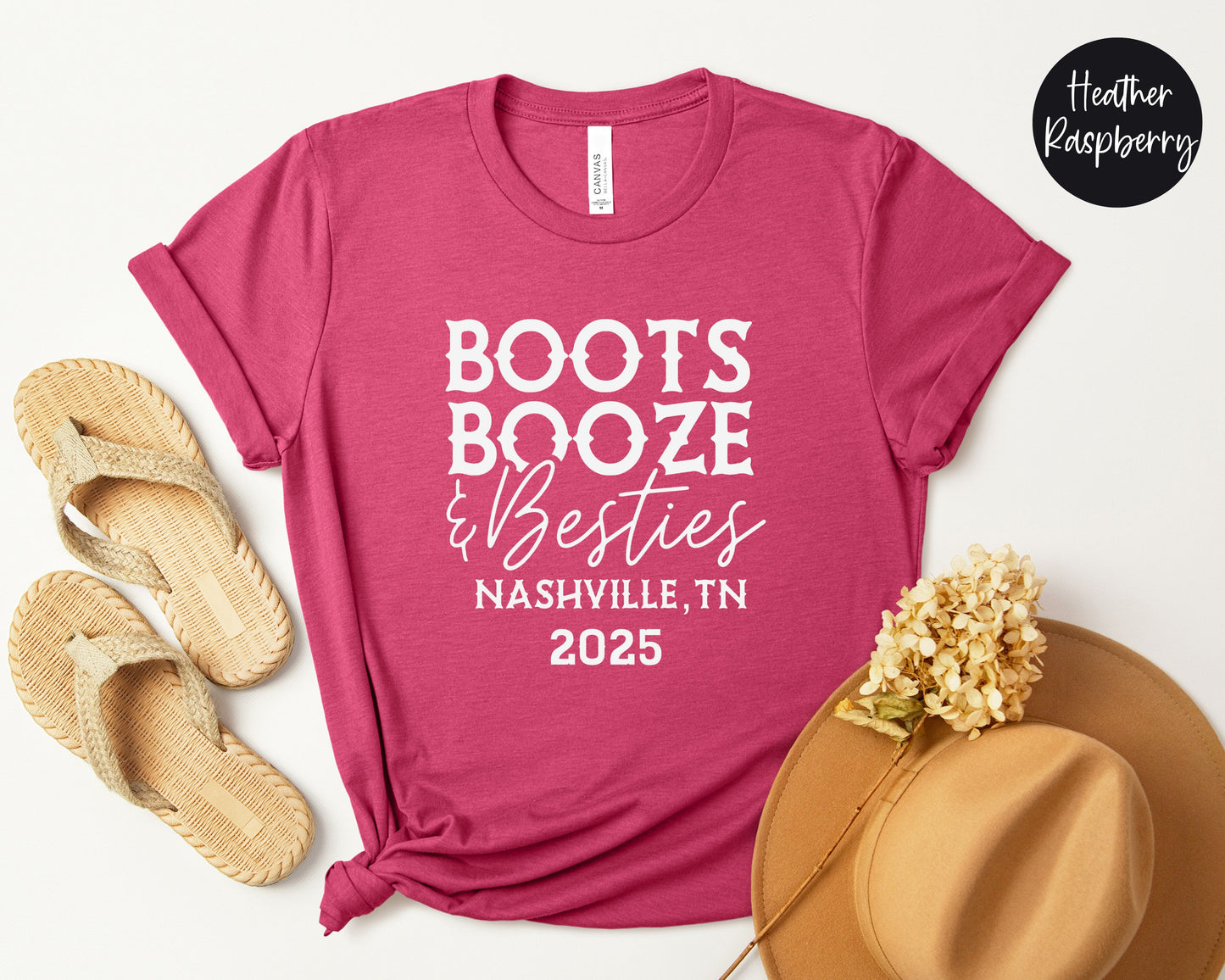 Boots Booze & Besties Nashville Trip 2025 Shirt