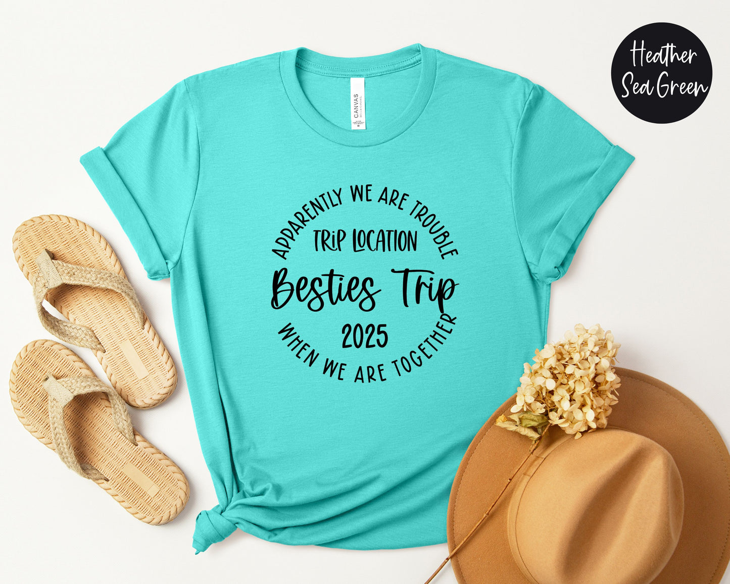 Apparently We Are Trouble When We Are Together Destination Besties Trip 2025 Shirt