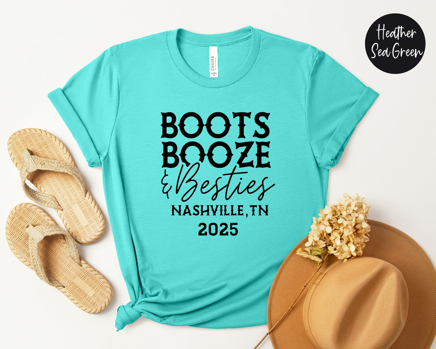 Boots Booze & Besties Nashville Trip 2025 Shirt