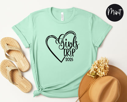 Girls Trip 2025 Heart Shirt