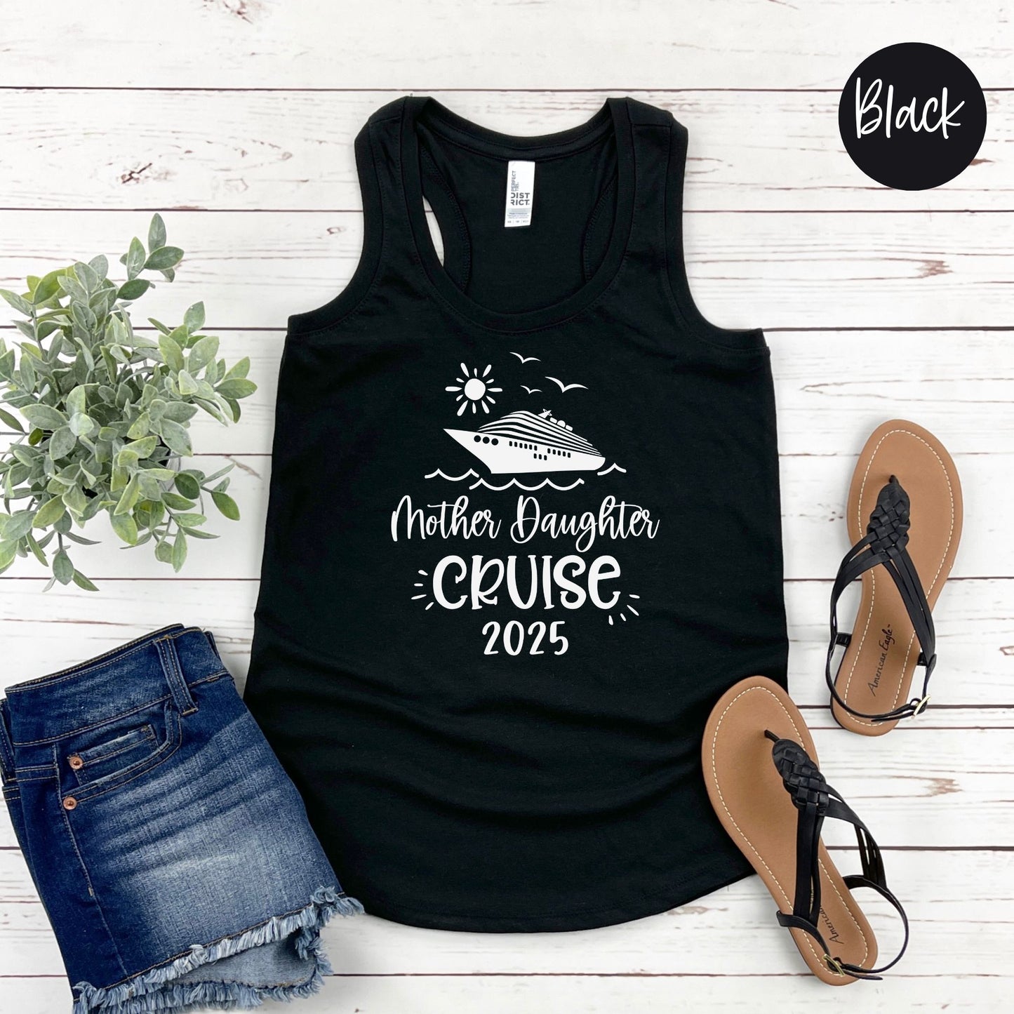 Mother Daughter Cruise 2025 Racerback Tank Top