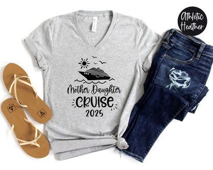 Mother Daughter Cruise 2025 V-Neck Shirt