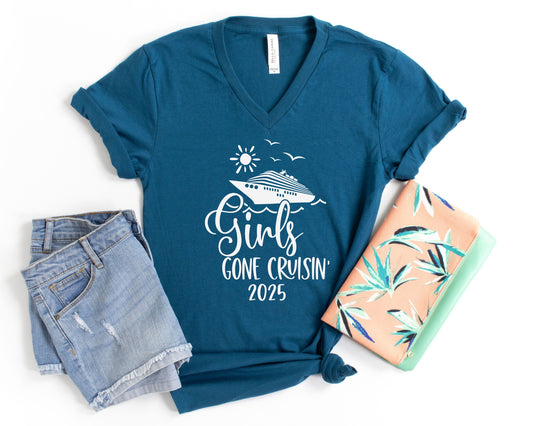 Girls Gone Cruisin' 2025 V-Neck Shirt