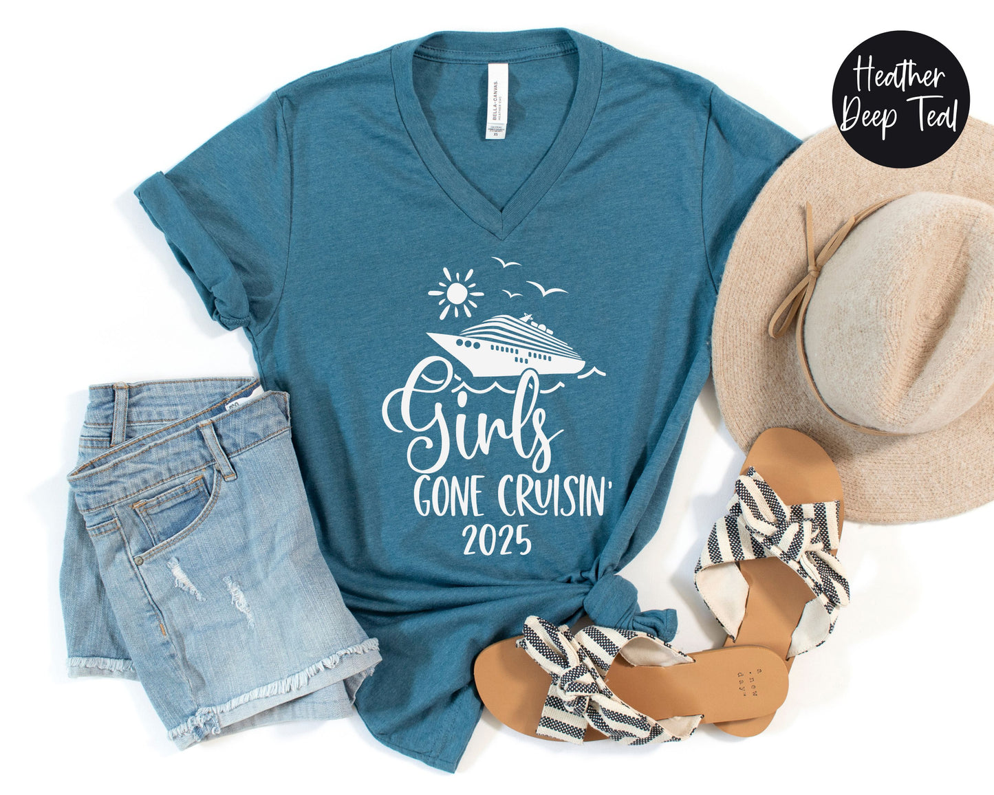 Girls Gone Cruisin' 2025 V-Neck Shirt