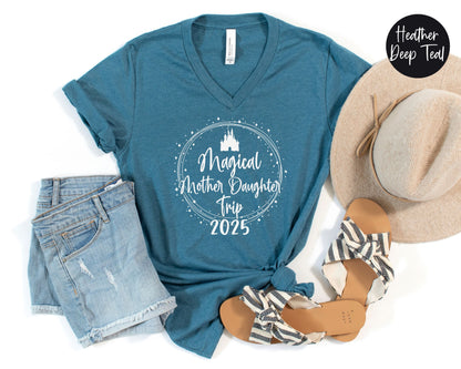 Magical Mother Daughter Trip 2025 V-Neck Shirt