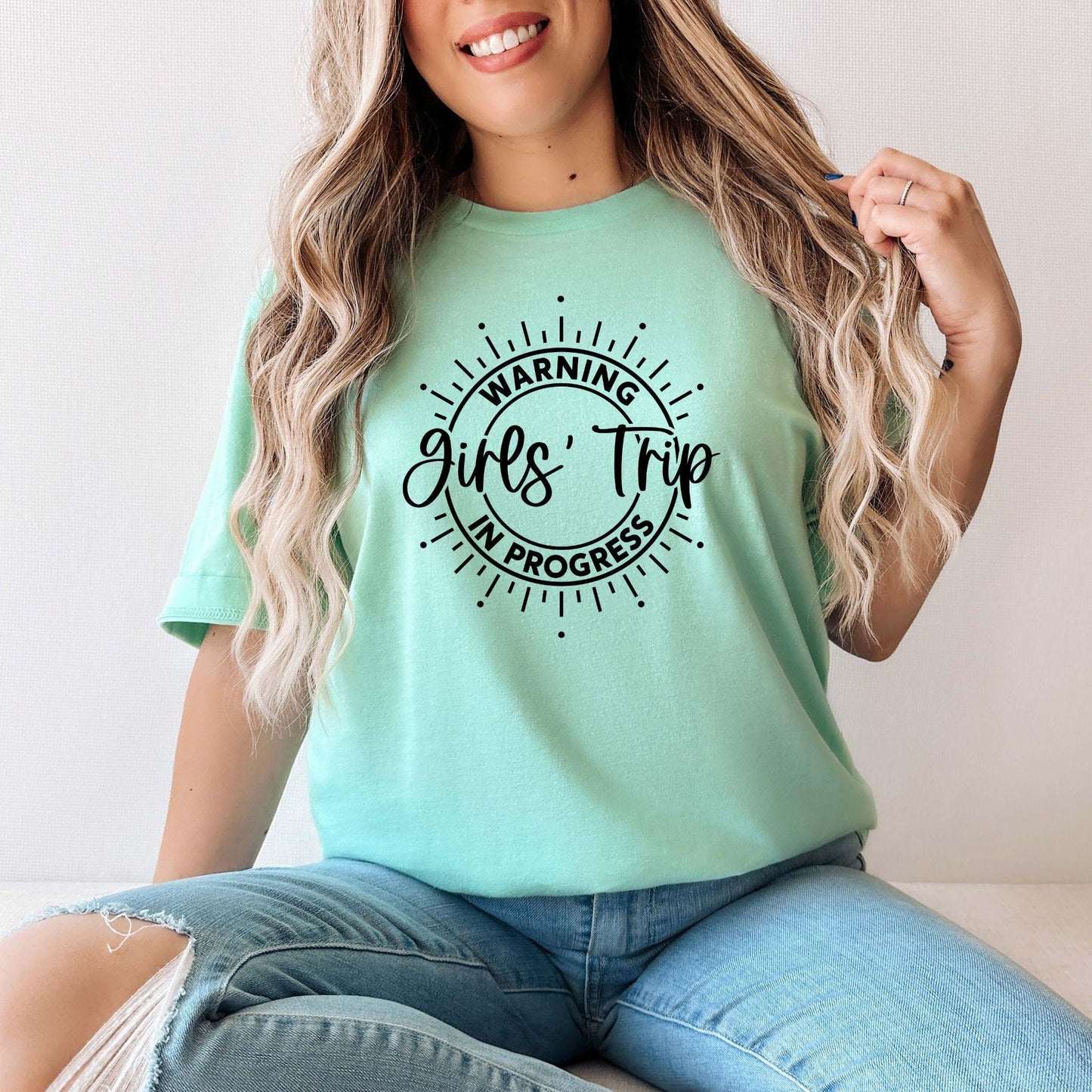 Warning Girls Trip In Progress Shirt