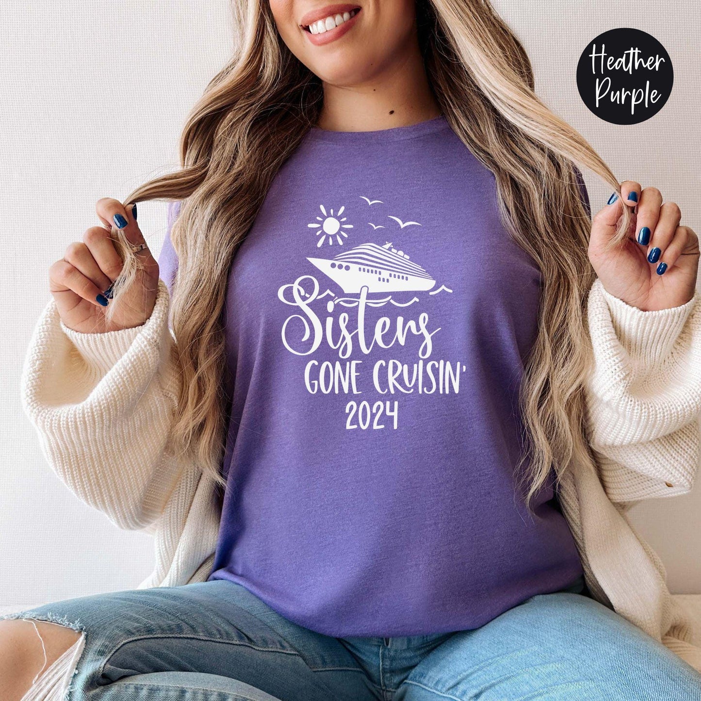 Sisters Gone Cruisin' 2024 Shirt, Cruise Trip Shirt, Sisters Trip Cruise Tees, Cruise Time Shirt, Vacation Shirts, Sisters Trip 2024