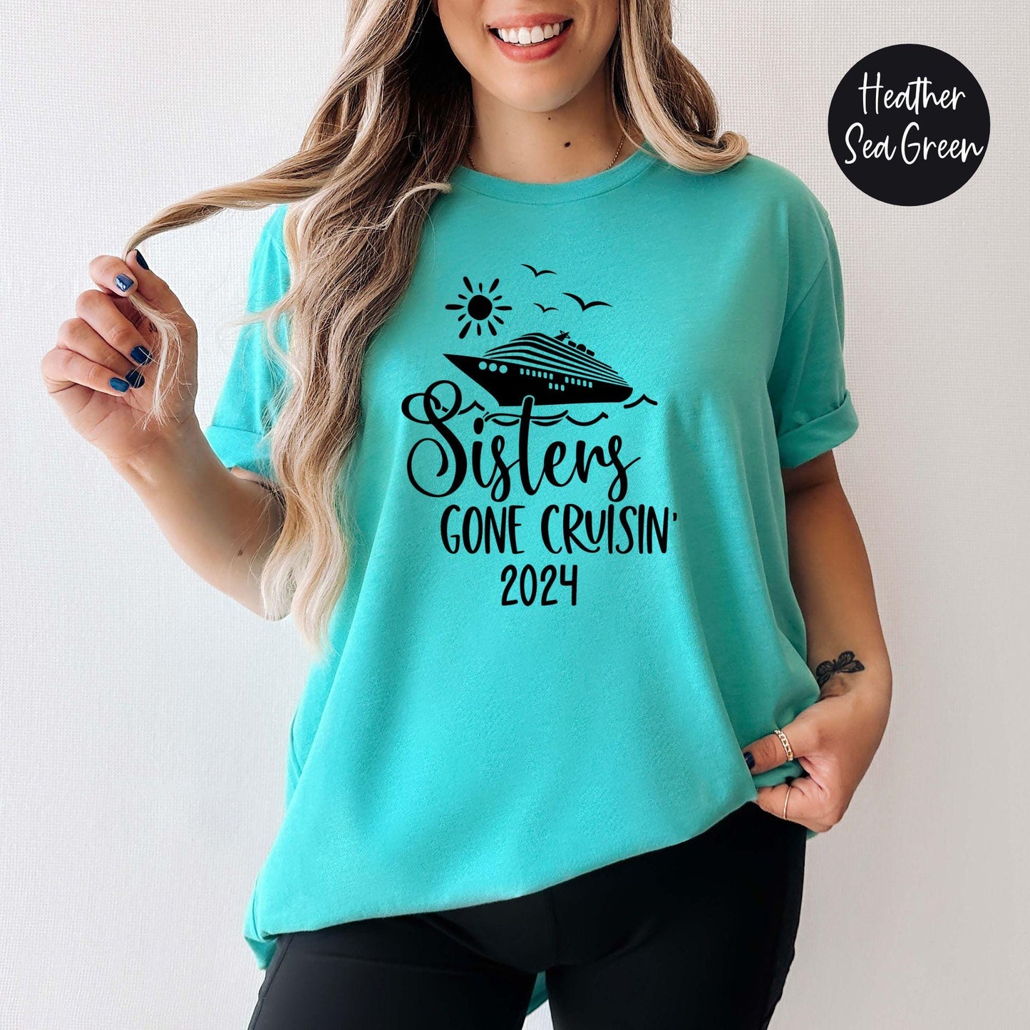 Sisters Gone Cruisin' 2024 Shirt, Cruise Trip Shirt, Sisters Trip Cruise Tees, Cruise Time Shirt, Vacation Shirts, Sisters Trip 2024