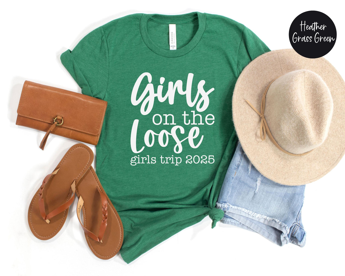 Girls On the Loose Girls Trip 2025 Shirt, Crazy Girls Weekend, Travel Vacation Tee, Matching t-shirts