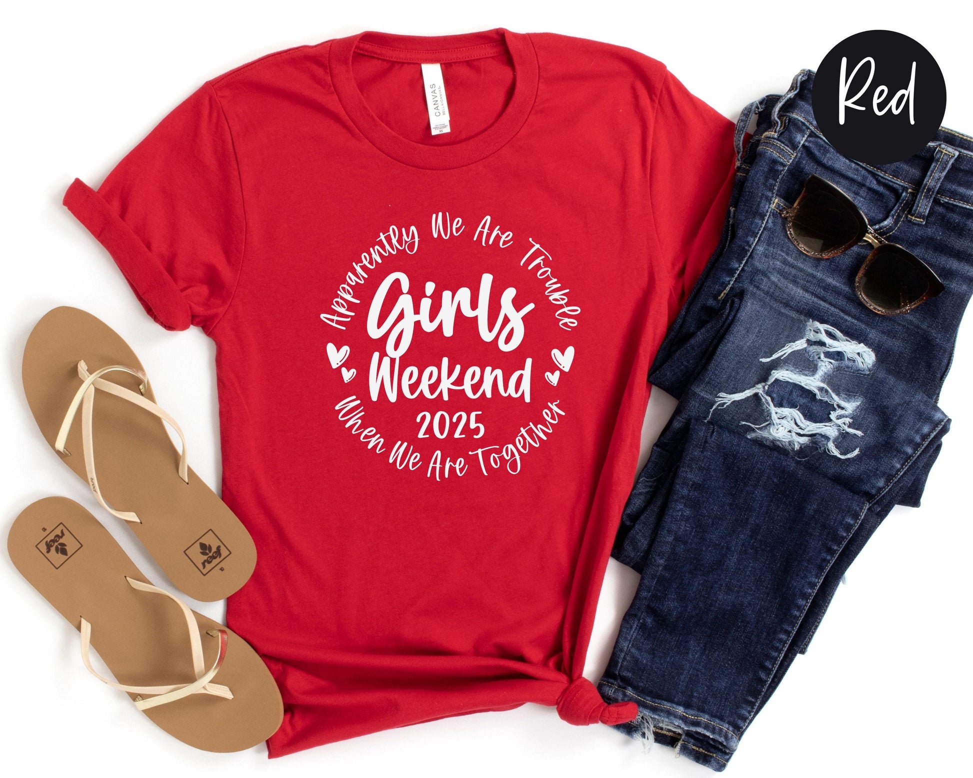 Apparently We Are Trouble When We Are Together Girls Weekend 2025 Shirt, Travel Vacation Tee, Matching Girls Trip t-shirts