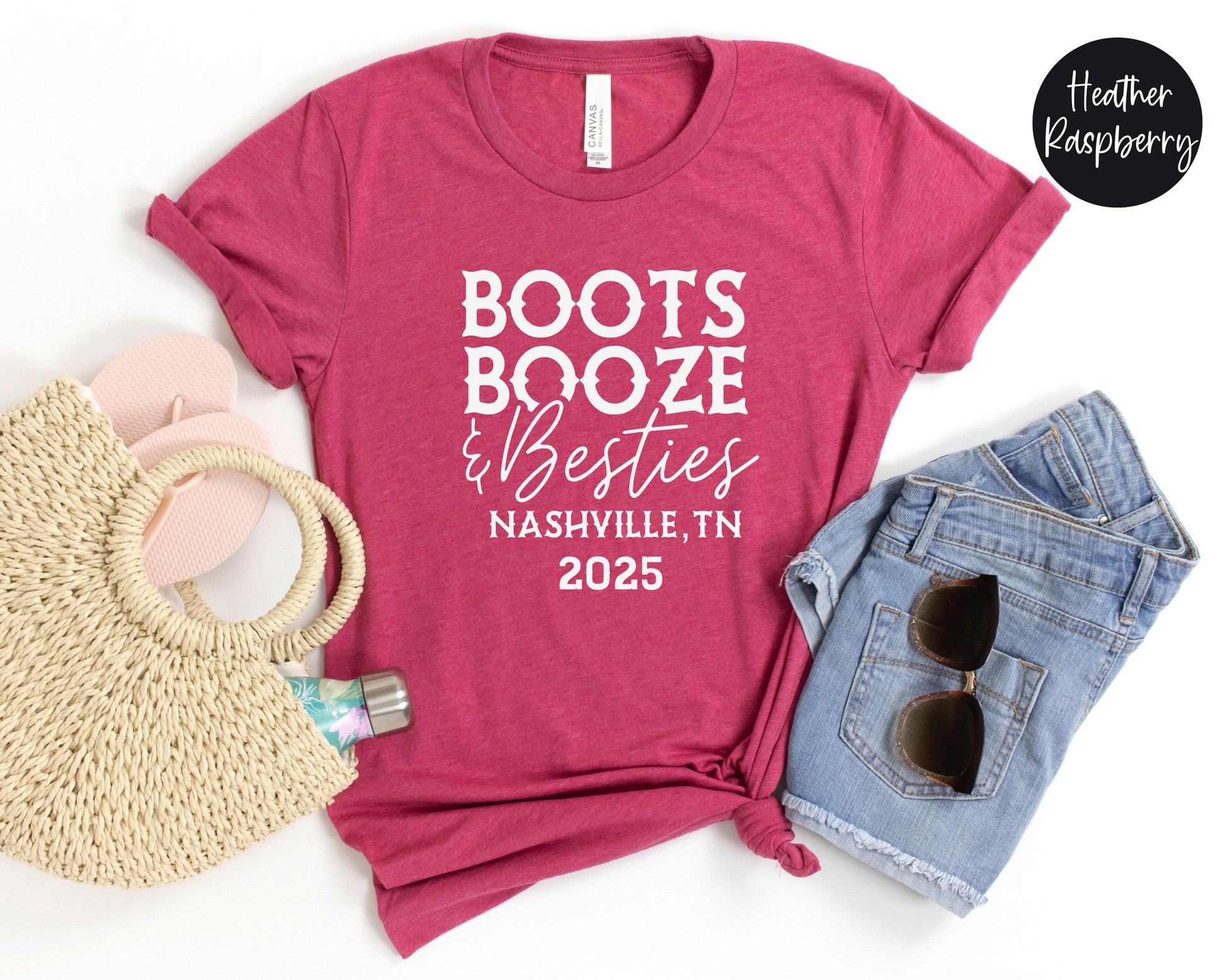 Boots Booze & Besties Nashville Girls Trip 2024 Shirt