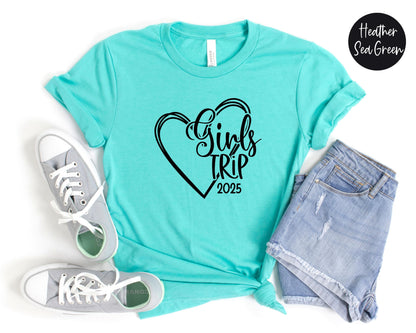 Girls Trip 2024 Heart Shirt