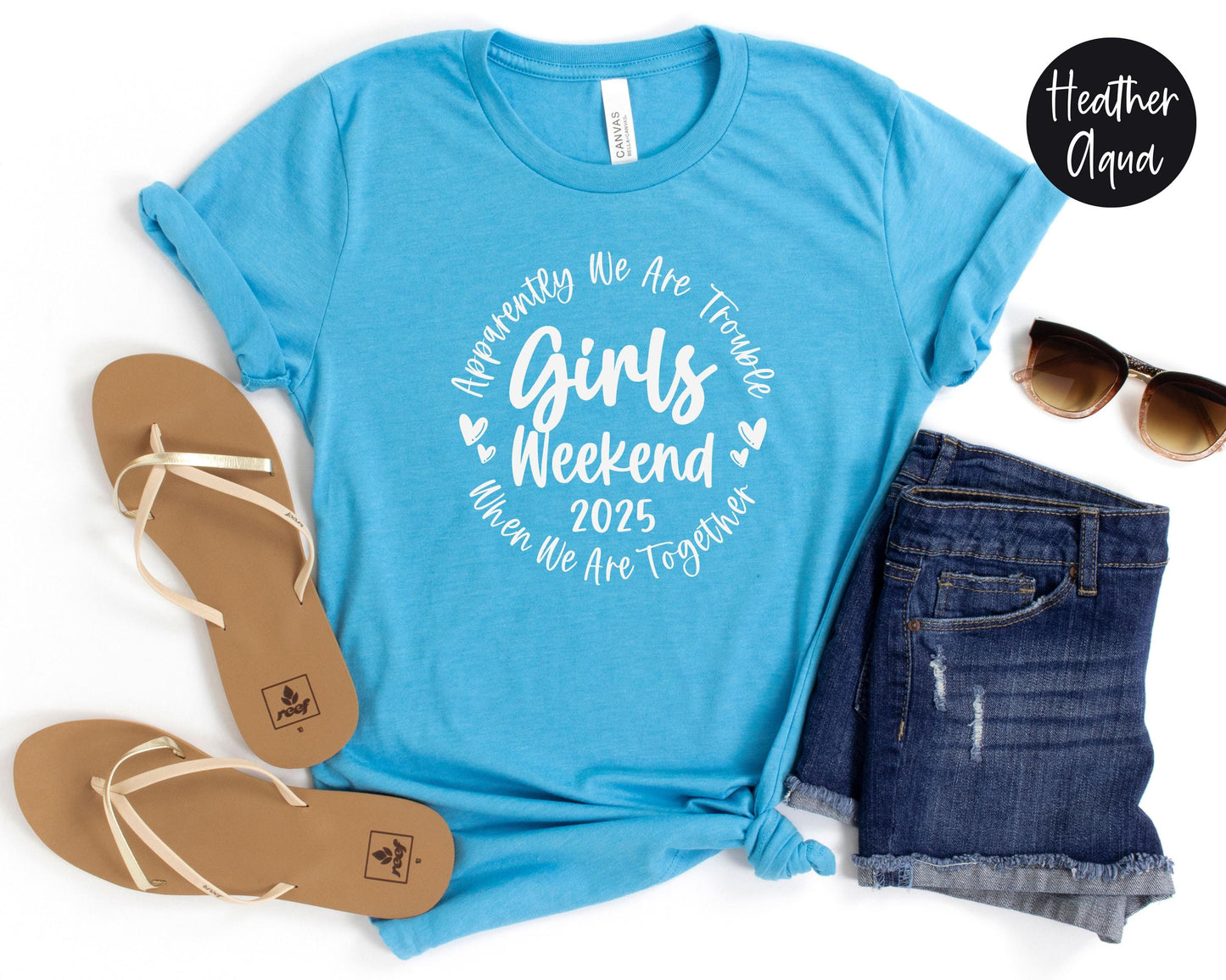 Apparently We Are Trouble When We Are Together Girls Weekend 2025 Shirt, Travel Vacation Tee, Matching Girls Trip t-shirts