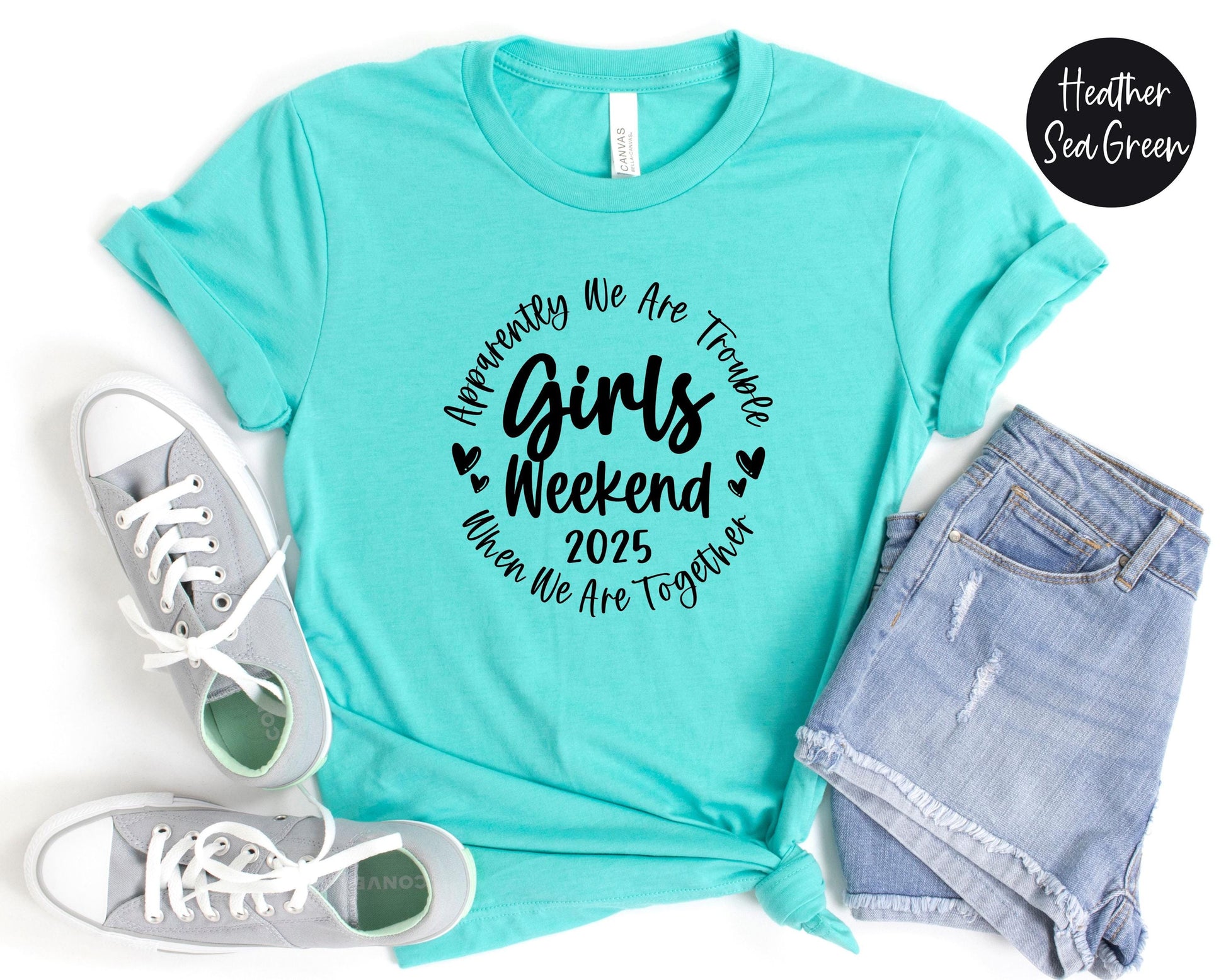 Apparently We Are Trouble When We Are Together Girls Weekend 2025 Shirt, Travel Vacation Tee, Matching Girls Trip t-shirts