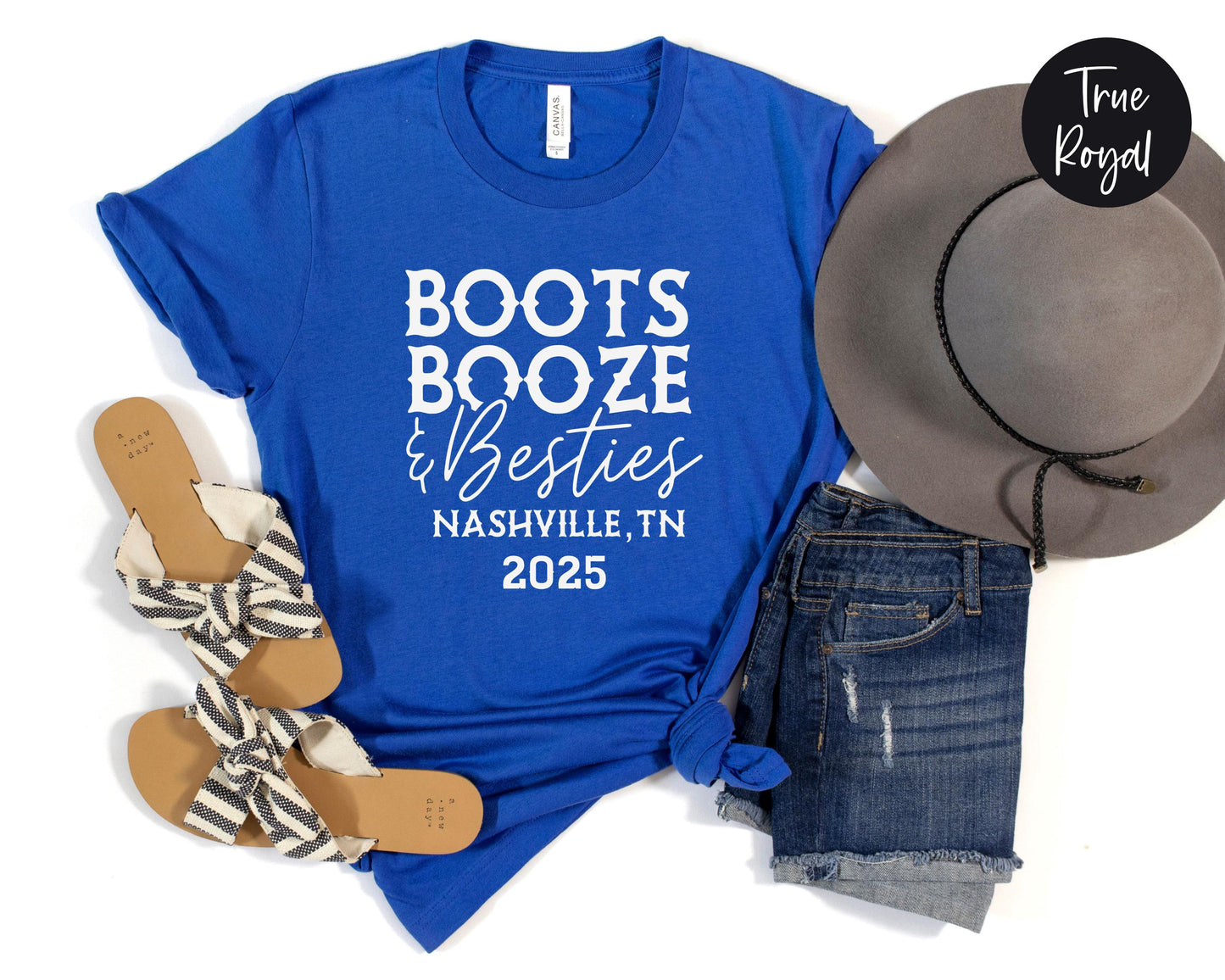 Boots Booze & Besties Nashville Girls Trip 2024 Shirt