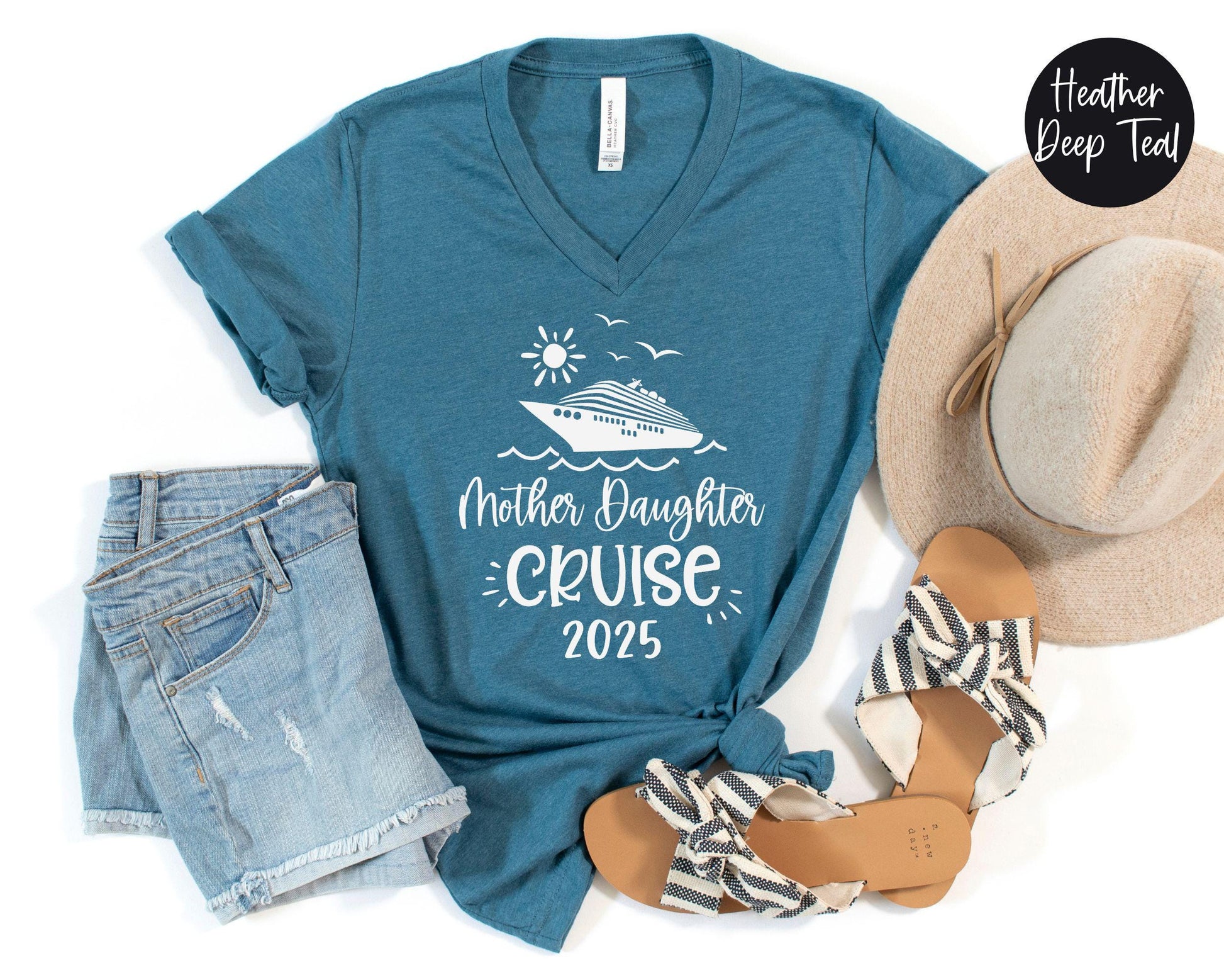 Mother Daughter Cruise 2024 V-Neck Shirt