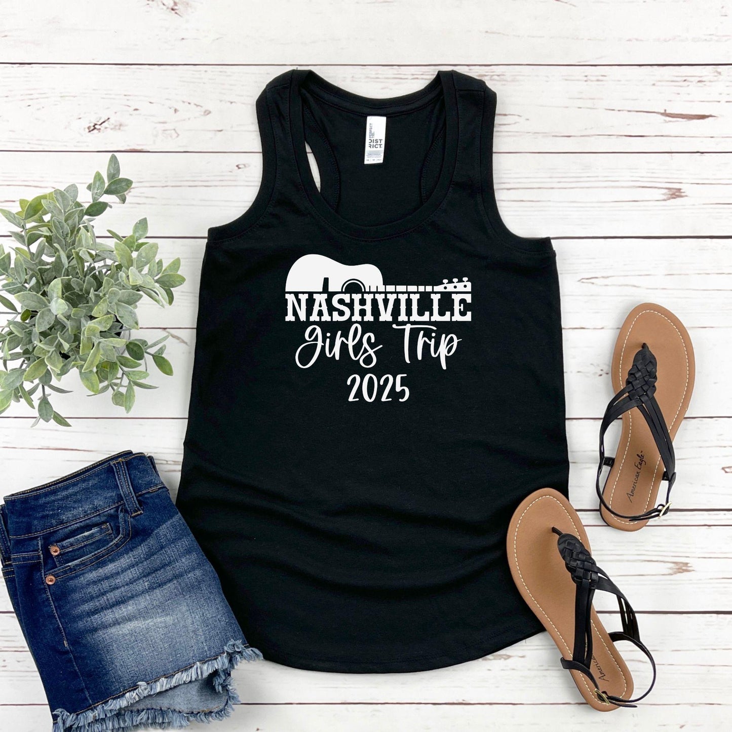 Nashville Girls Trip 2025 Racerback Tank Top, Girls Weekend Getaway, Travel Vacation Tee, Matching Girls Trip Shirts