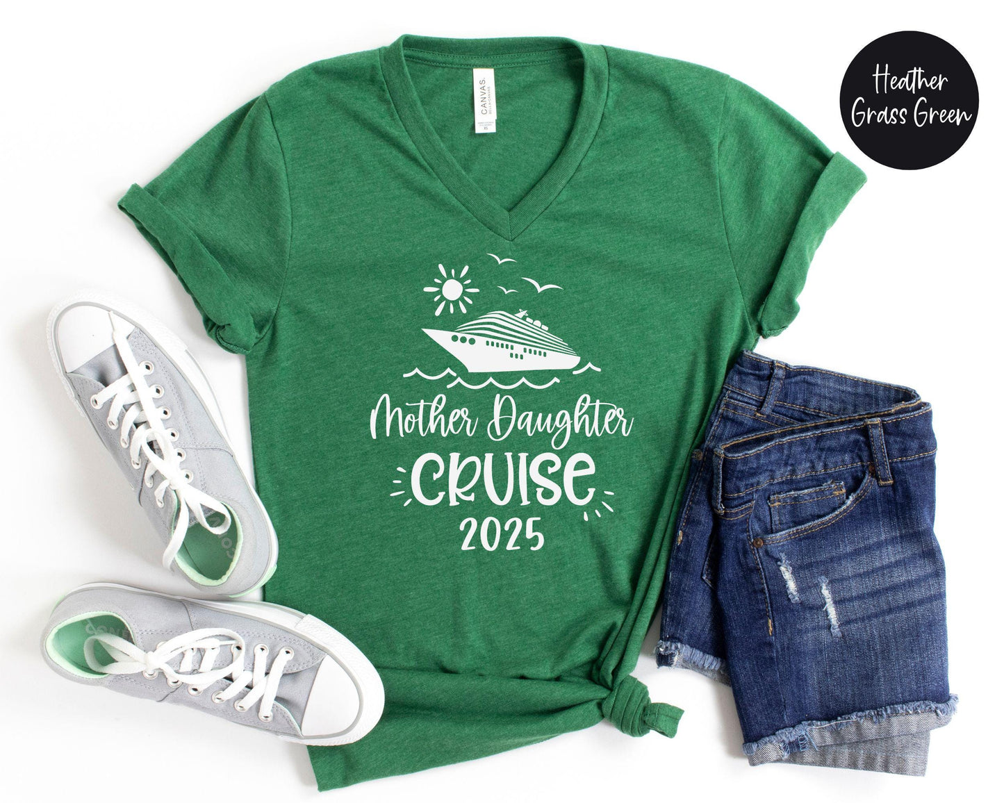 Mother Daughter Cruise 2024 V-Neck Shirt