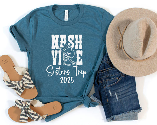 Nashville Boots Sisters Trip 2024 Shirt