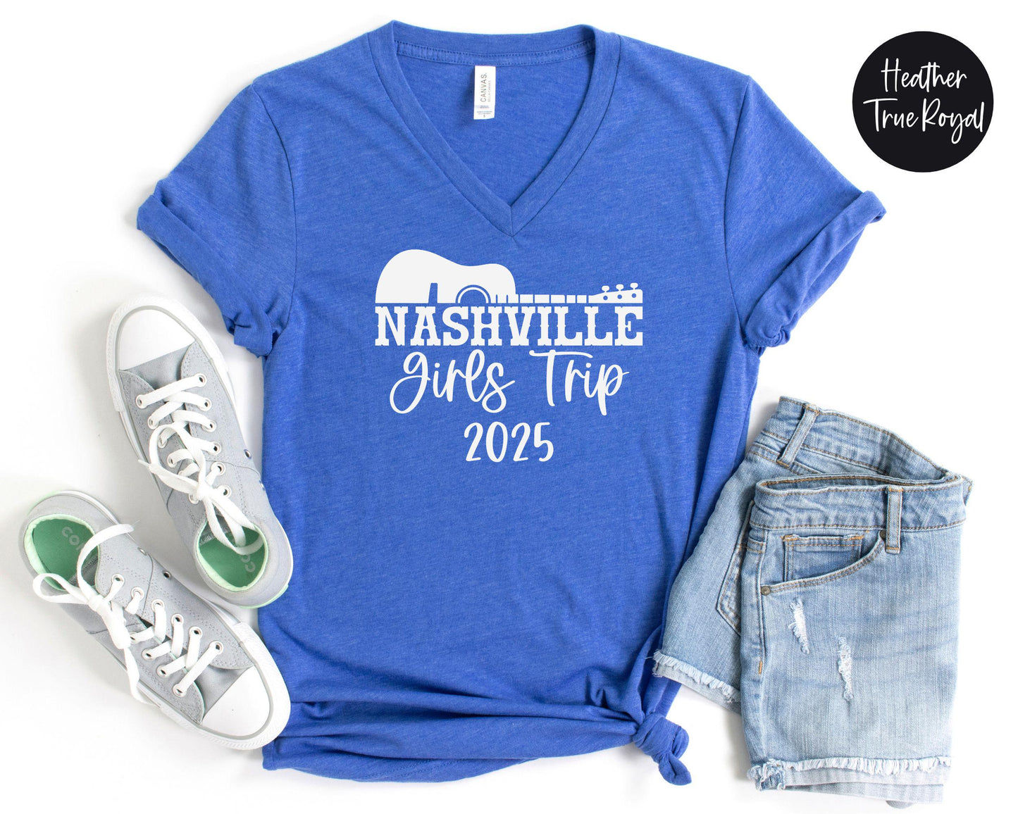 Nashville Girls Trip 2024 V-Neck Shirt