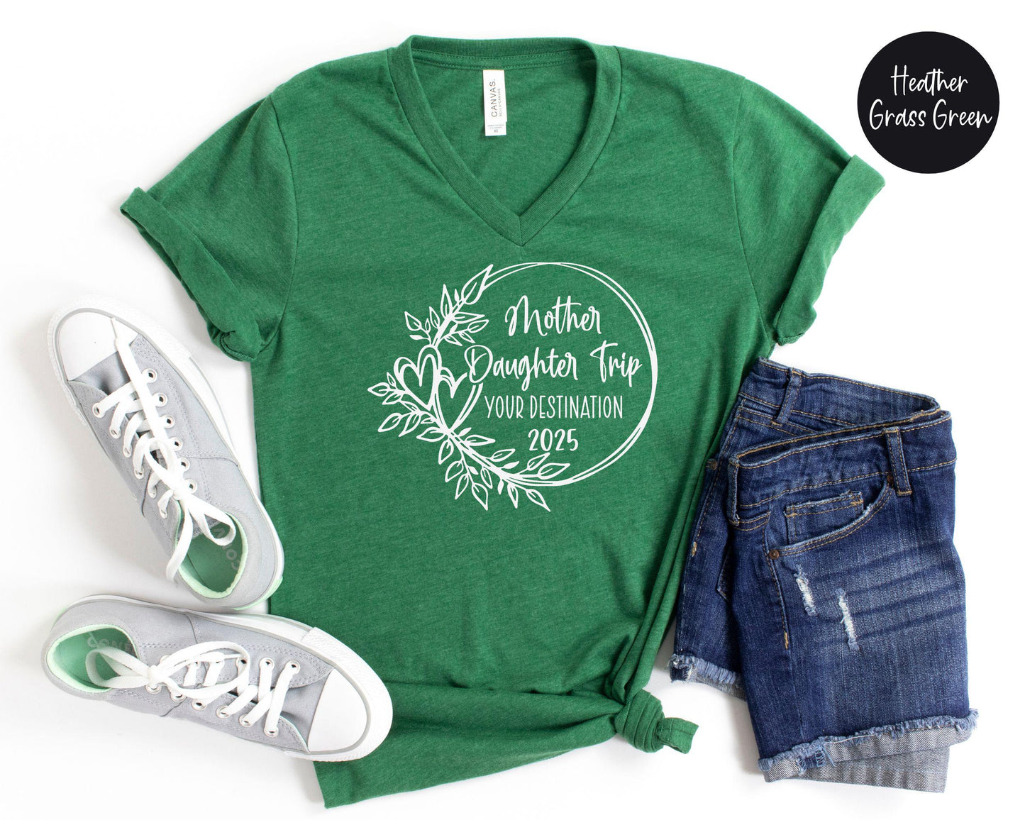 Mother Daughter Trip Destination V-Neck Shirt