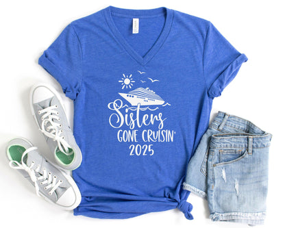 Sisters Gone Cruisin' 2024 V-Neck Shirt