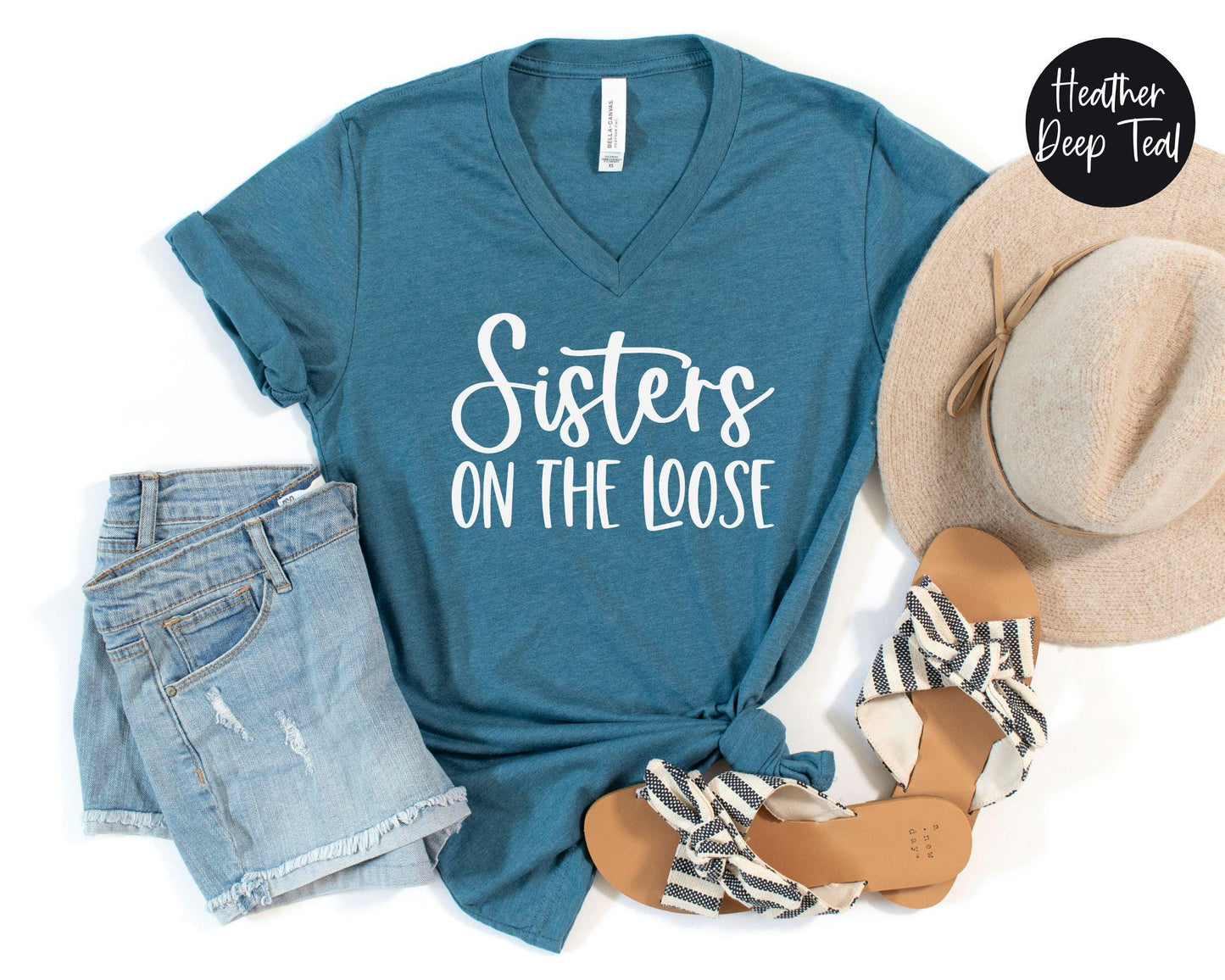 Sisters On The Loose V-Neck Shirt